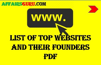 List of Top Websites and their founders