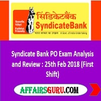 Syndicate Bank PO Exam Analysis and Review - AffairsGuru