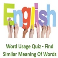 Word Usage Quiz - Find Similar Meaning Of Words - AffairsGuru