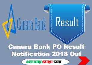 Canara Bank PO Result 2018 Announced - Check Now