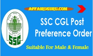 SSC CGL Post Preference Order