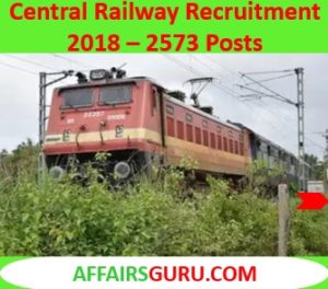 Central railway Recruitment 2018