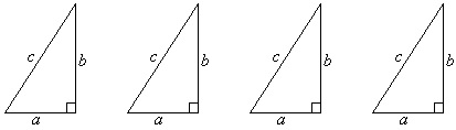 Four Congruent Right Triangles