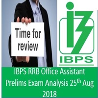IBPS RRB Office Assistant Exam Analysis 25th Aug 2018 AffairsGuru