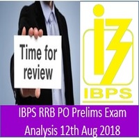IBPS RRB PO Prelims Exam Analysis 12th Aug 2018