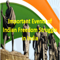 Important Events of Indian Freedom Struggle in India