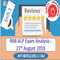 Railway (RRB) ALP Exam Analysis 21st August 2018 Shift 3