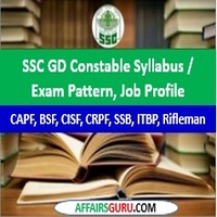 SSC GD Constable Syllabus, Exam Pattern & Job Profile - AffairsGuru