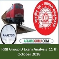 RRB Group D Exam Analysis 11th October 2018 - All Shift (1st,2nd and 3rd)