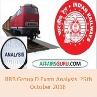 RRB Group D Exam Analysis 25th October 2018