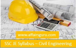 SSC JE Syllabus - Civil Engineering