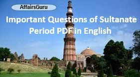 Important Questions of Sultanate Period Cover - AffairsGuru