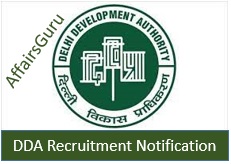DDA Recruitment Notification Cover