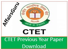 CTET Previous Year Papers Download